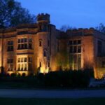 Outdoor lighting outside a house